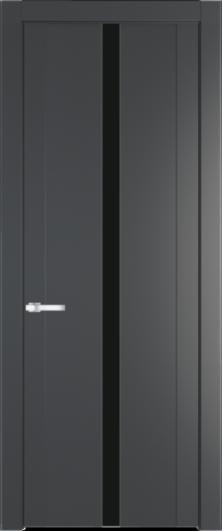 Межкомнатная дверь Profil Doors 1.8 P Монохром черный Графит (Pantone 425С)