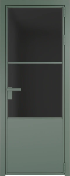 Алюминиевая дверь Profil Doors 20 AG Зеленый воск Тонированное матовое