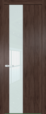 Межкомнатная дверь Profil Doors 19 NW Lacobel Белый лак Дуб Тобакко
