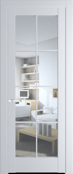 Межкомнатная дверь Profil Doors 4.1.2 (p.8) Вайт (RAL 110 96 02) Прозрачное