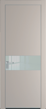 Межкомнатная дверь Profil Doors 17 PA Серебро Lacobel Белый лак Сэнд