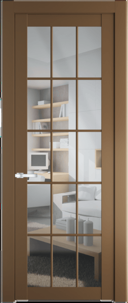 Межкомнатная дверь Profil Doors 1.1.2 (p.15) Прозрачное Перламутр золото