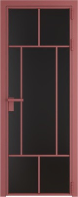 Алюминиевая дверь Profil Doors 10 AG Красный антрацит Монохром черный