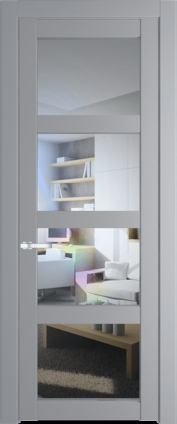 Межкомнатная дверь Profil Doors 1.4.2 PD Прозрачное Смоки (RAL 870-02)