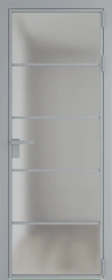 Алюминиевая дверь Profil Doors 14 AG Серебро Матовое