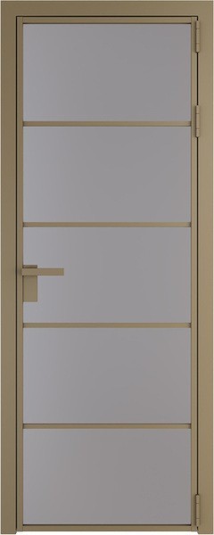 Алюминиевая дверь Profil Doors 14 AG Шампань Монохром серый