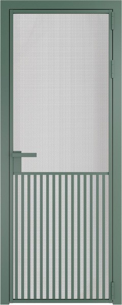 Алюминиевая дверь Profil Doors 15 AG Зеленый воск Кризет