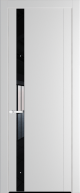 Межкомнатная дверь Profil Doors 1.2 P Lacobel Черный лак Крем Вайт (RAL 120-02)