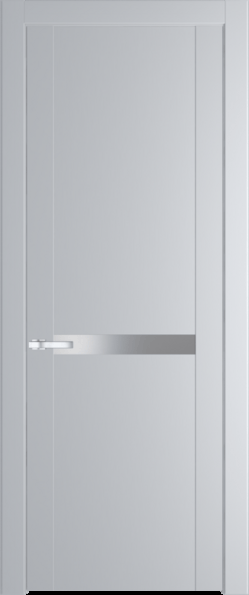 Межкомнатная дверь Profil Doors 1.4 P Lacobel Серебряный лак Лайт Грей (RAL 870-01)