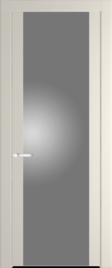 Межкомнатная дверь Profil Doors 1.7 P Lacobel Серебряный лак Кремовая Магнолия (RAL 120-04)