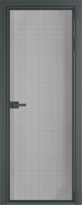 Алюминиевая дверь Profil Doors Orange 1AX.O Кризет Серая ночь