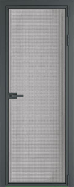 Алюминиевая дверь Profil Doors Orange 1AX.O Кризет Серая ночь