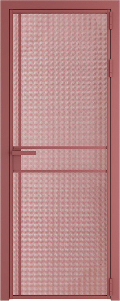Алюминиевая дверь Profil Doors 9 AG Красный антрацит Кризет Розовый