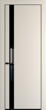 Межкомнатная дверь Profil Doors Orange 18 PE.O Lacobel Черный лак Кремовая Магнолия (RAL 120-04) Черный матовый RAL9005