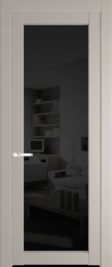 Межкомнатная дверь Profil Doors 1.1.2 PD Черное тонированное Сэнд