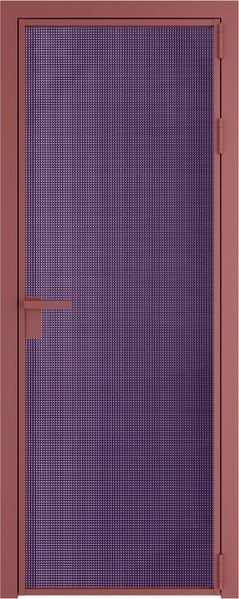 Алюминиевая дверь Profil Doors 1 AG Красный антрацит Кризет Фиолетовый