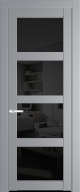 Межкомнатная дверь Profil Doors 1.4.2 PD Черное тонированное Смоки (RAL 870-02)