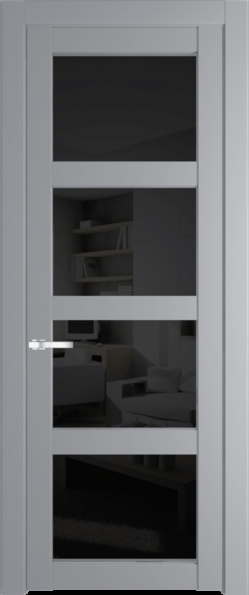 Межкомнатная дверь Profil Doors 1.4.2 PD Черное тонированное Смоки (RAL 870-02)