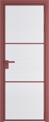 Алюминиевая дверь Profil Doors 13 AG Красный антрацит Мору белое