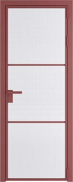 Алюминиевая дверь Profil Doors 13 AG Красный антрацит Мору белое