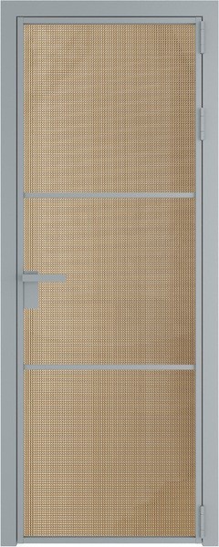 Алюминиевая дверь Profil Doors 13 AG Серебро Кризет Золото