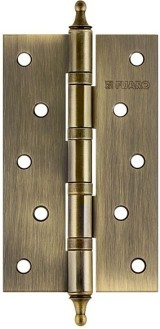 Петля Fuaro (Фуаро) универсальная IN5400UA-BL AB (4BB/A/BL 125x75x2,5) бронза БЛИСТЕР