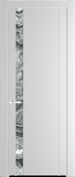 Межкомнатная дверь Profil Doors 1.2 P Атриум серебро Крем Вайт (RAL 120-02)