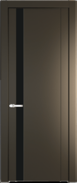 Межкомнатная дверь Profil Doors 1.2 P Монохром черный Перламутр бронза