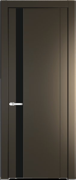 Межкомнатная дверь Profil Doors 1.2 P Монохром черный Перламутр бронза