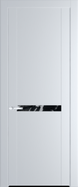 Межкомнатная дверь Profil Doors 1.4 P Нефи черный узор серебро Вайт (RAL 110 96 02)