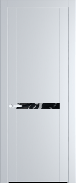 Межкомнатная дверь Profil Doors 1.4 P Нефи черный узор серебро Вайт (RAL 110 96 02)