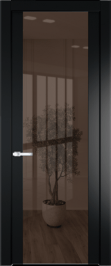 Межкомнатная дверь Profil Doors 1.7 P Зеркало бронзовое Блэк