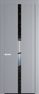 Межкомнатная дверь Profil Doors 1.8 P Лоран узор золото Смоки (RAL 870-02)