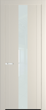 Межкомнатная дверь Profil Doors 1.9 P Lacobel Белый лак Кремовая Магнолия (RAL 120-04)