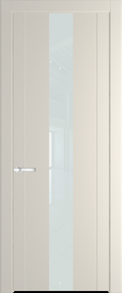 Межкомнатная дверь Profil Doors 1.9 P Lacobel Белый лак Кремовая Магнолия (RAL 120-04)