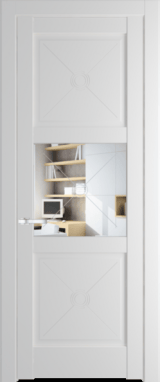 Межкомнатная дверь Profil Doors 1.4.2 PM Прозрачное Крем Вайт (RAL 120-02)