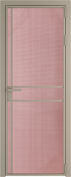 Алюминиевая дверь Profil Doors 9 AG Никель матовый Кризет Розовый