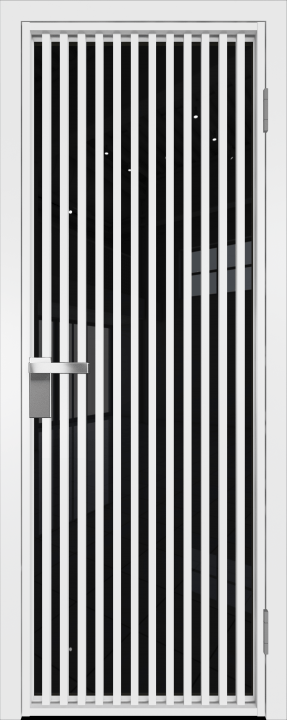 11AG Белый матовый RAL9003 стекло Черный триплекс