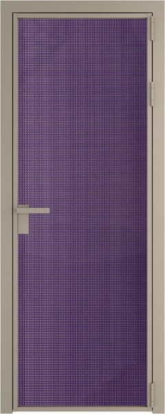 Алюминиевая дверь Profil Doors 1 AG Никель матовый Кризет Фиолетовый