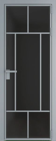 Алюминиевая дверь Profil Doors 10 AG Серебро Тонированное матовое