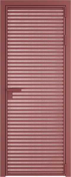 Алюминиевая дверь Profil Doors 12 AG Красный антрацит Кризет Розовый