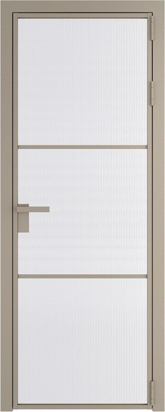 Алюминиевая дверь Profil Doors 13 AG Никель матовый Мору белое