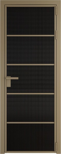 Алюминиевая дверь Profil Doors 14 AG Шампань Мору черное
