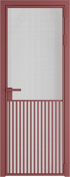 Алюминиевая дверь Profil Doors 15 AG Красный антрацит Кризет