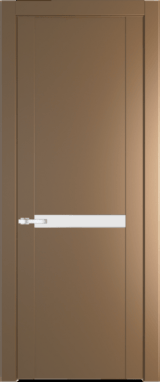 Межкомнатная дверь Profil Doors 1.4 P Монохром белый просветленный Перламутр золото