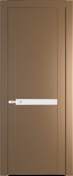 Межкомнатная дверь Profil Doors 1.4 P Монохром белый просветленный Перламутр золото