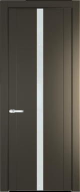 Межкомнатная дверь Profil Doors 1.8 P Lacobel Белый лак Перламутр бронза
