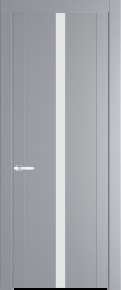 Межкомнатная дверь Profil Doors 1.8 P Монохром белый просветленный Смоки (RAL 870-02)