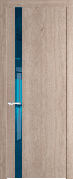 Межкомнатная дверь Profil Doors 18 NW Зеркало синее Дуб Сонома