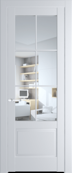 Межкомнатная дверь Profil Doors 4.2.2 (p.6) Вайт (RAL 110 96 02) Прозрачное